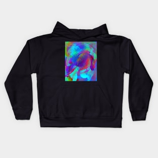 Abstract waves Kids Hoodie